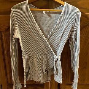 Caution to the Wind Wrap Top